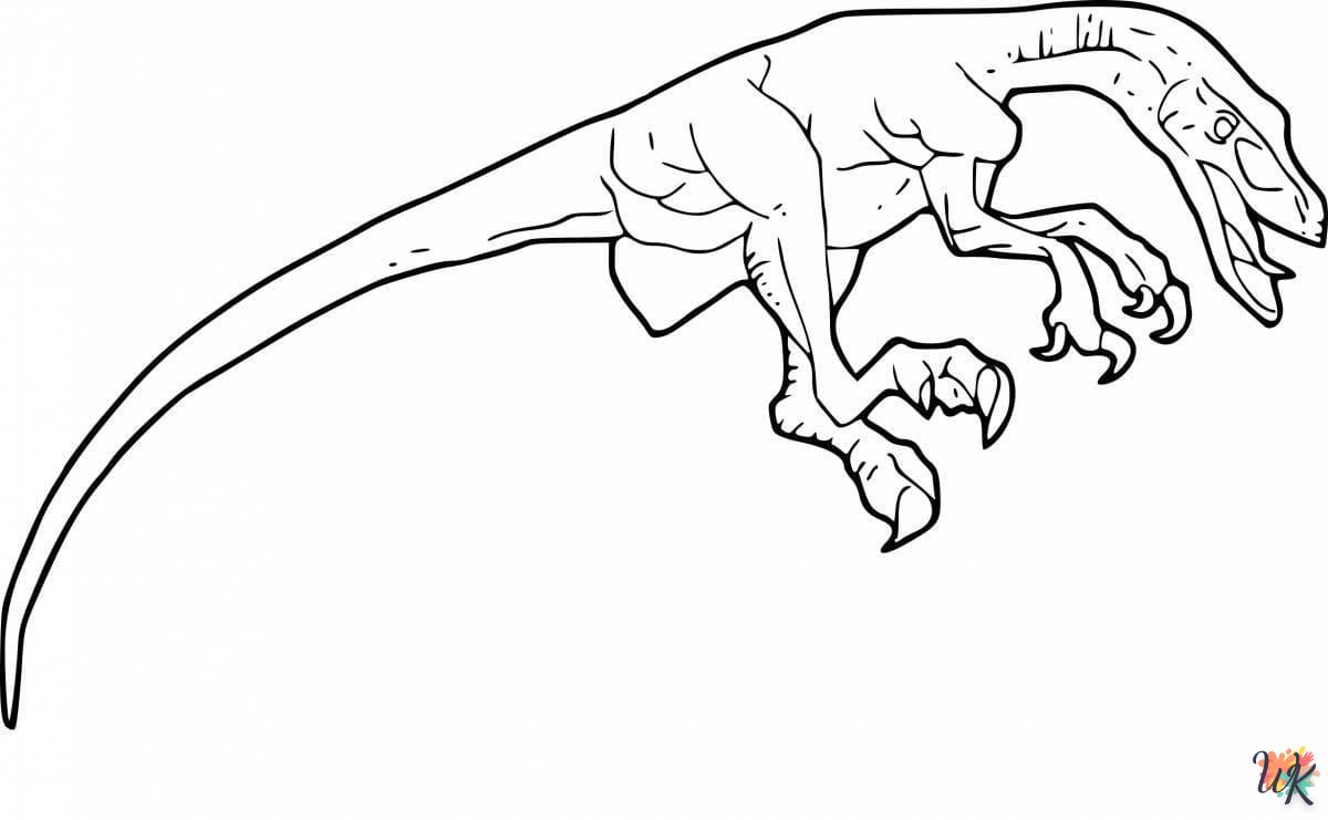 Dibujos para Colorear Velociraptor 17