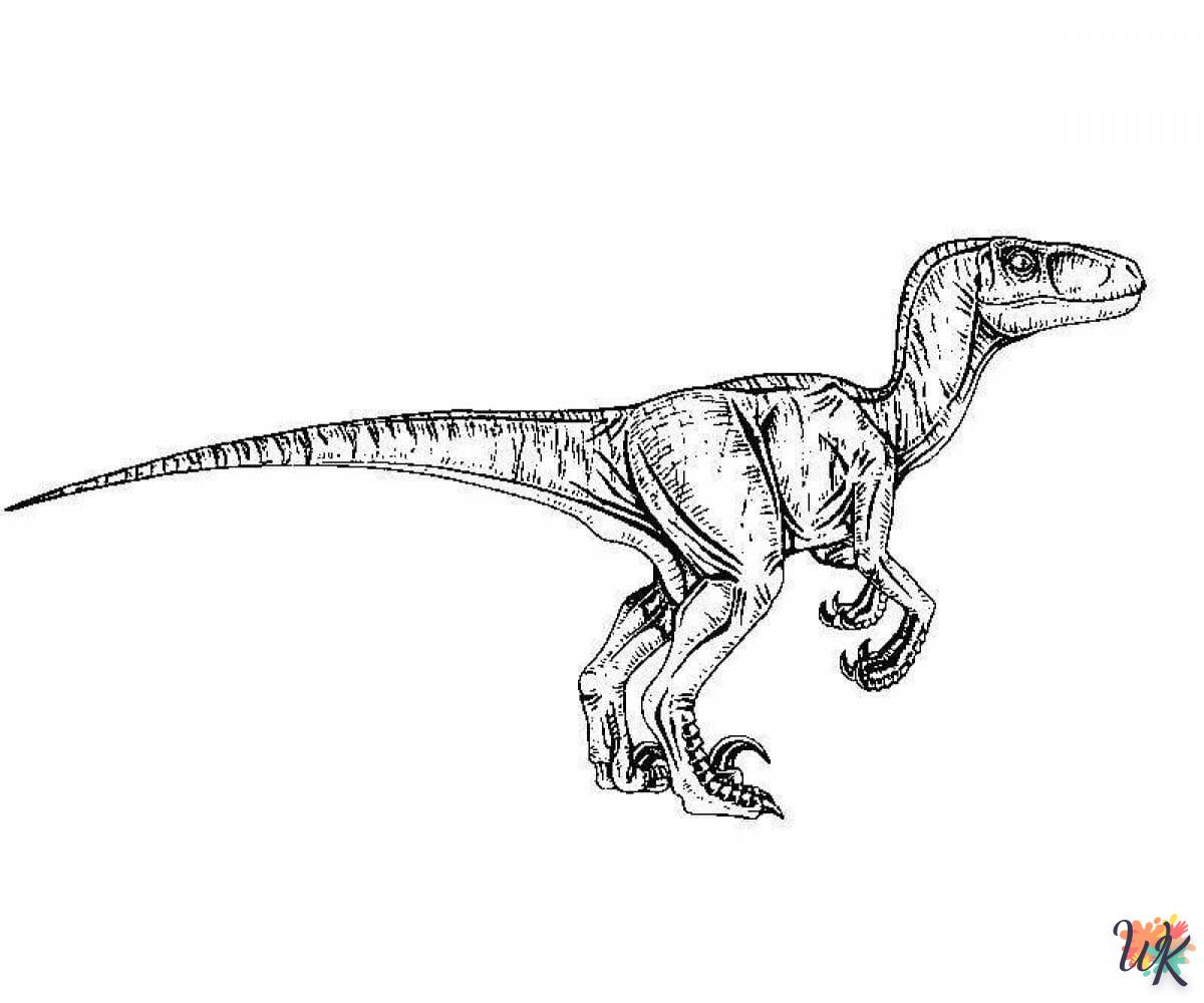 Dibujos para Colorear Velociraptor 2