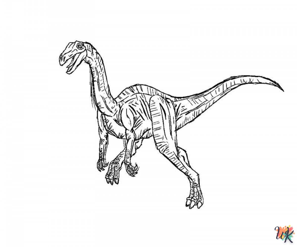 Dibujos para Colorear Velociraptor 33