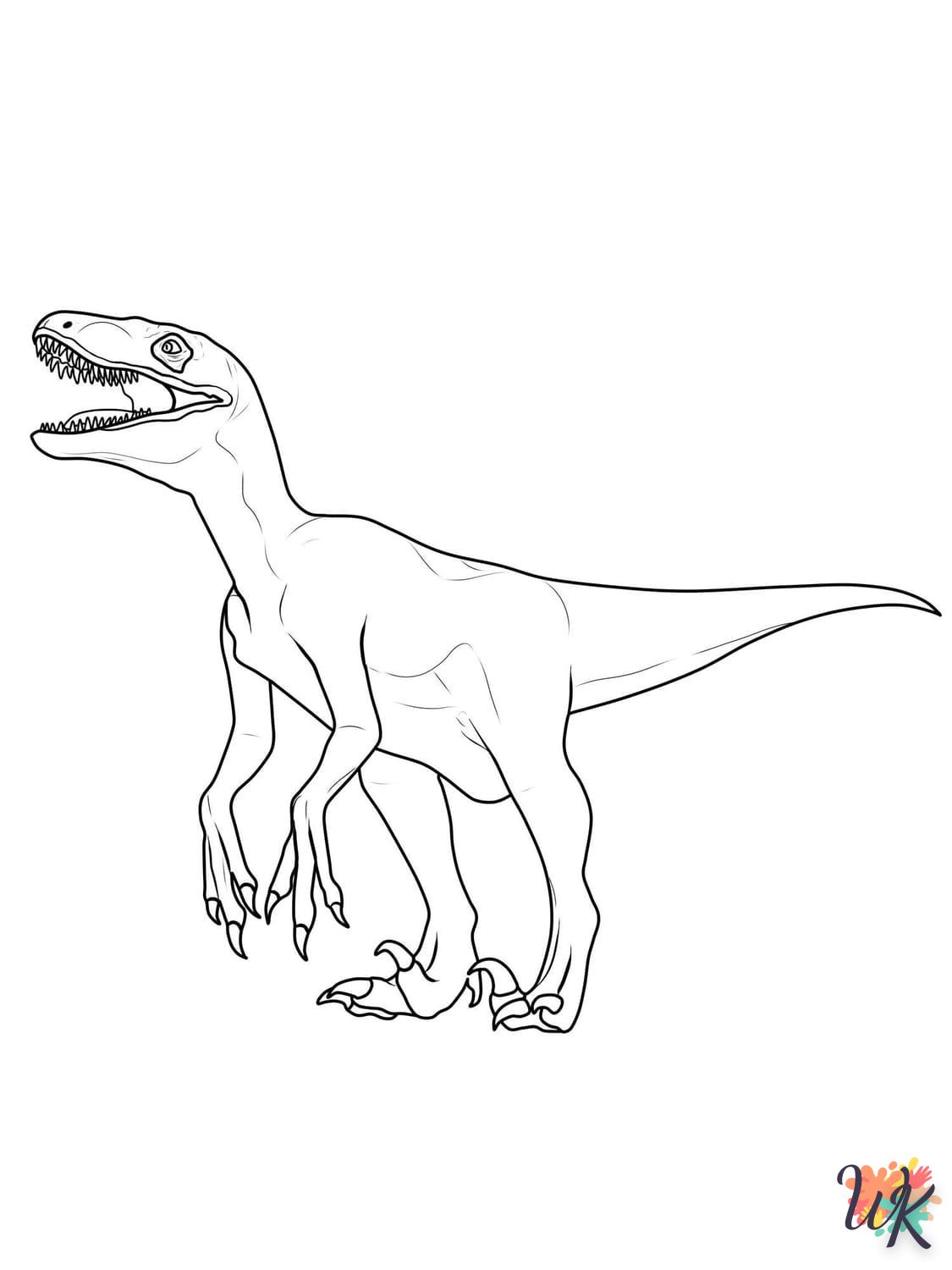Dibujos para Colorear Velociraptor 40