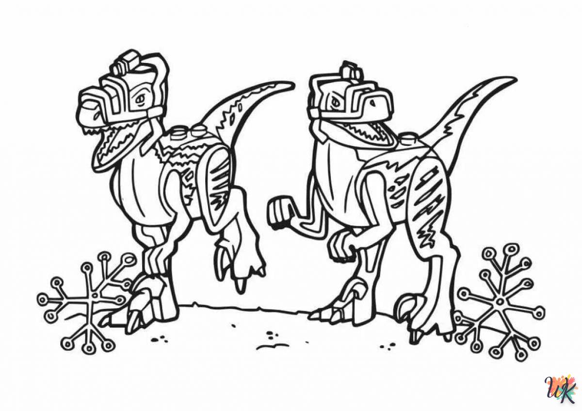 Dibujos para Colorear Velociraptor 44