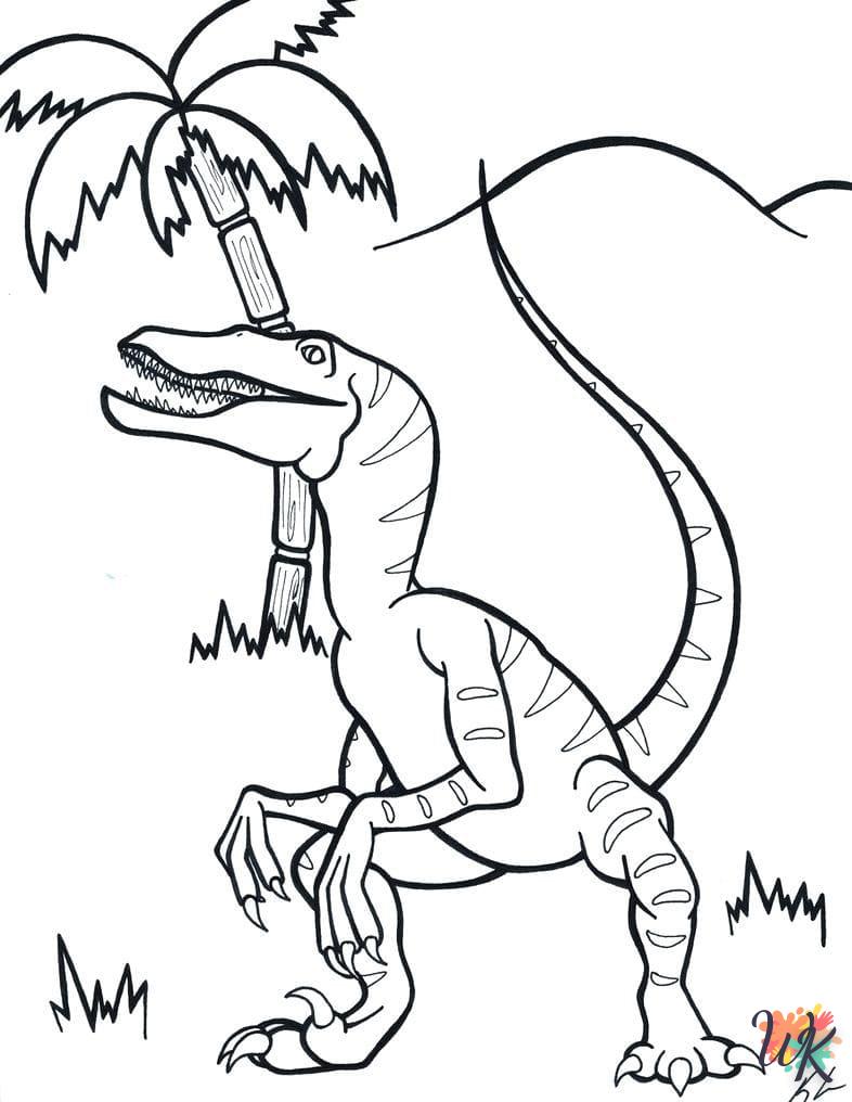 Dibujos para Colorear Velociraptor 50