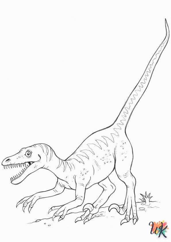 Dibujos para Colorear Velociraptor 51
