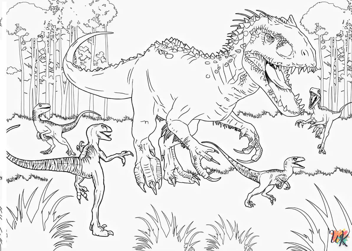 Dibujos para Colorear Velociraptor 52