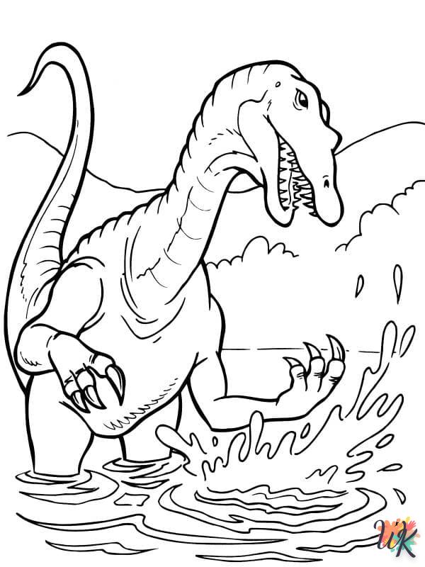 Dibujos para Colorear Velociraptor 54