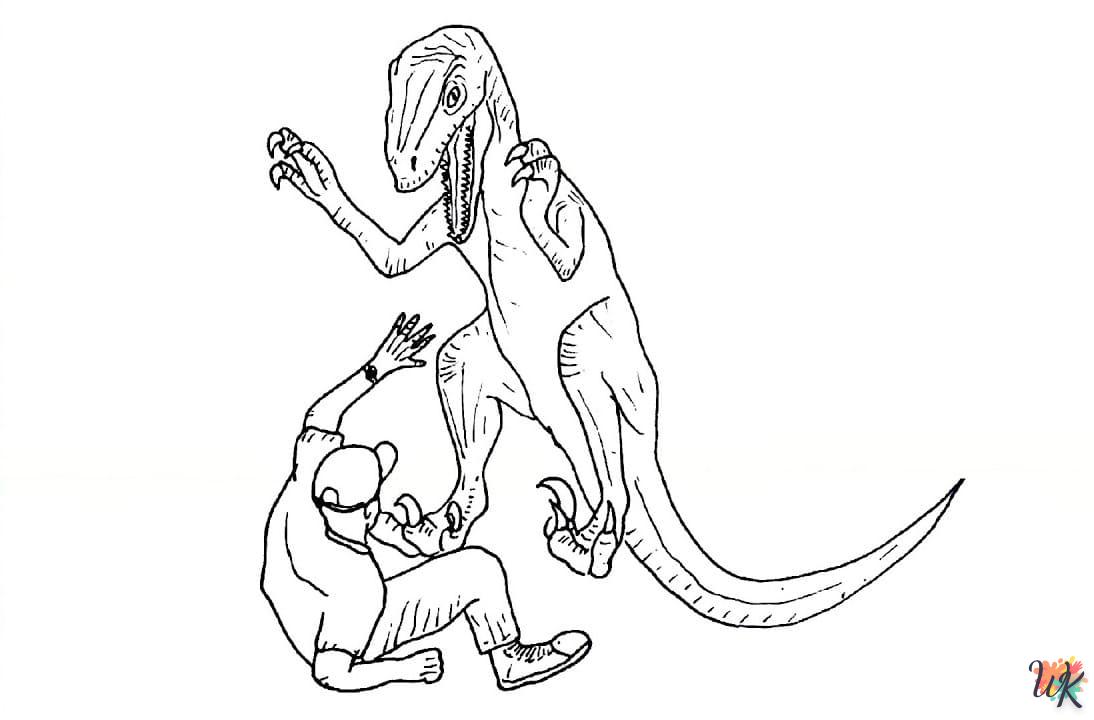 Dibujos para Colorear Velociraptor 55