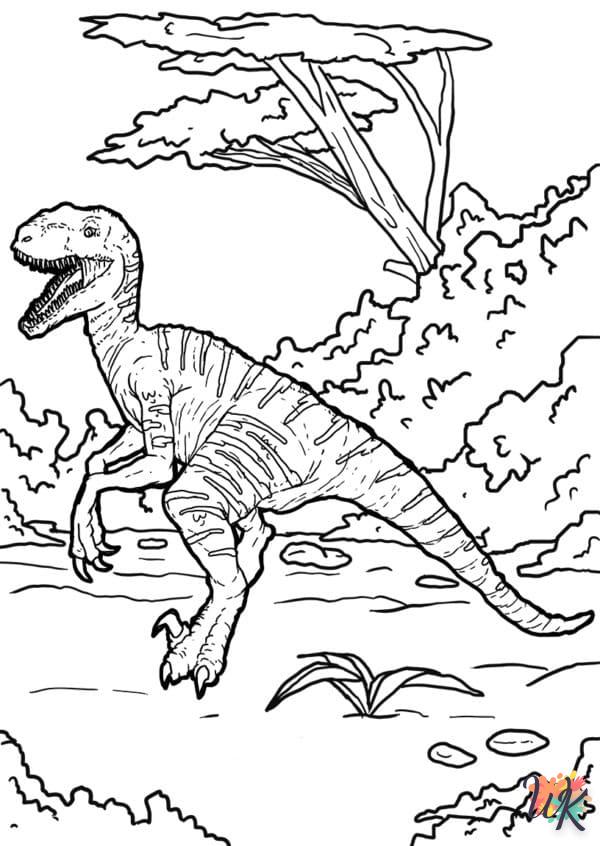 Dibujos para Colorear Velociraptor 58