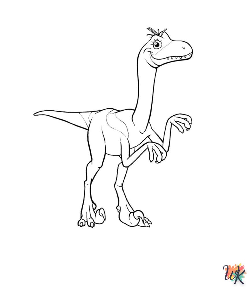 Dibujos para Colorear Velociraptor 6