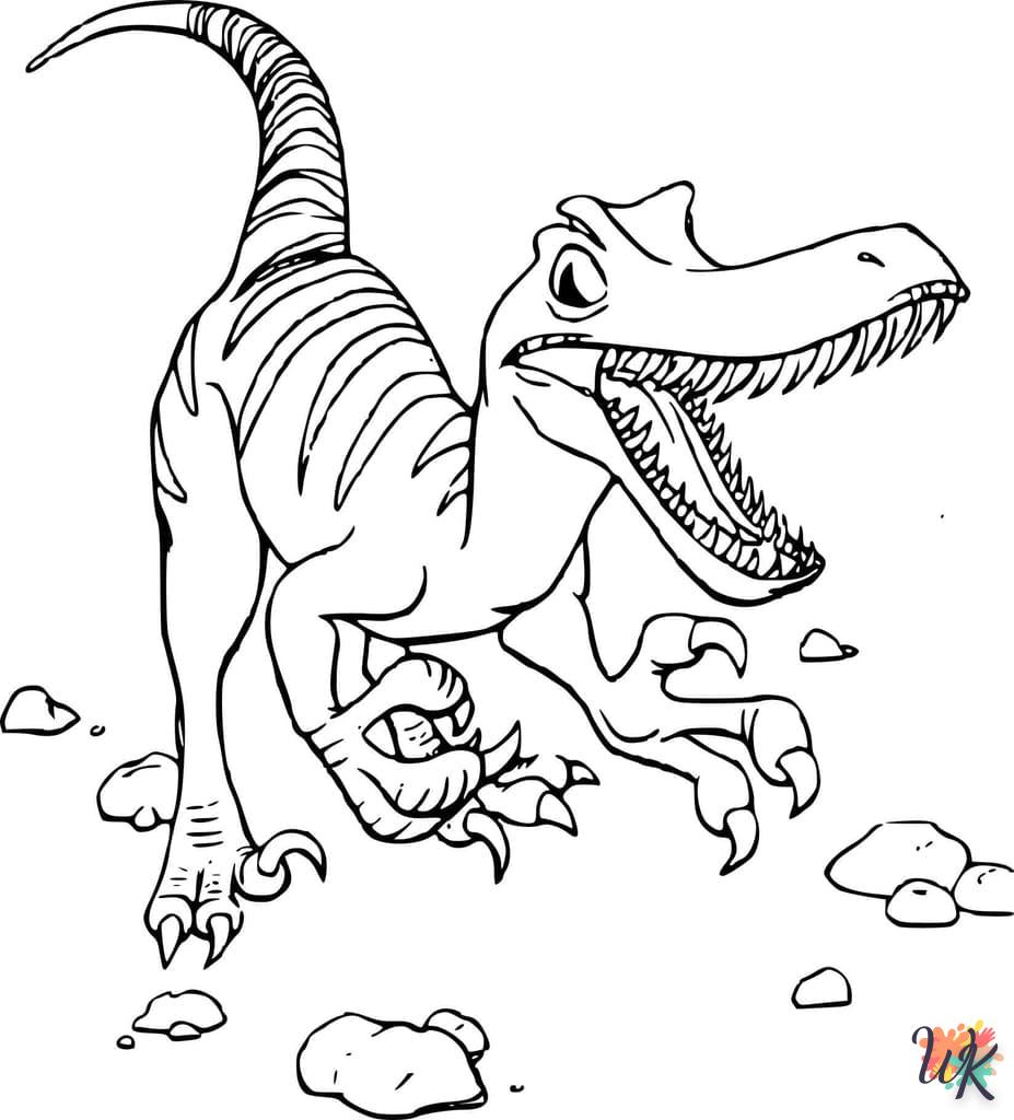 Dibujos para Colorear Velociraptor 61