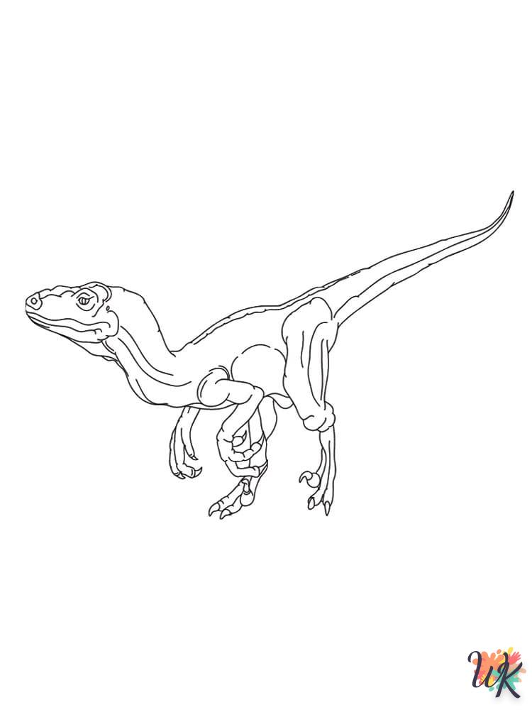 Dibujos para Colorear Velociraptor 62