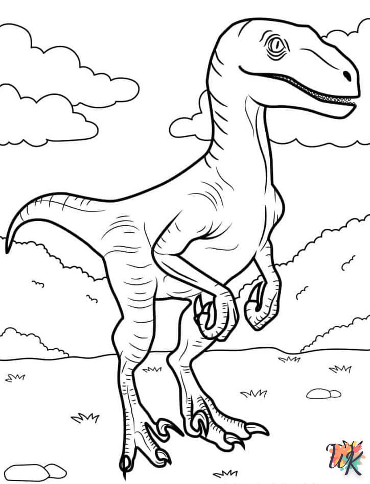 Dibujos para Colorear Velociraptor 63