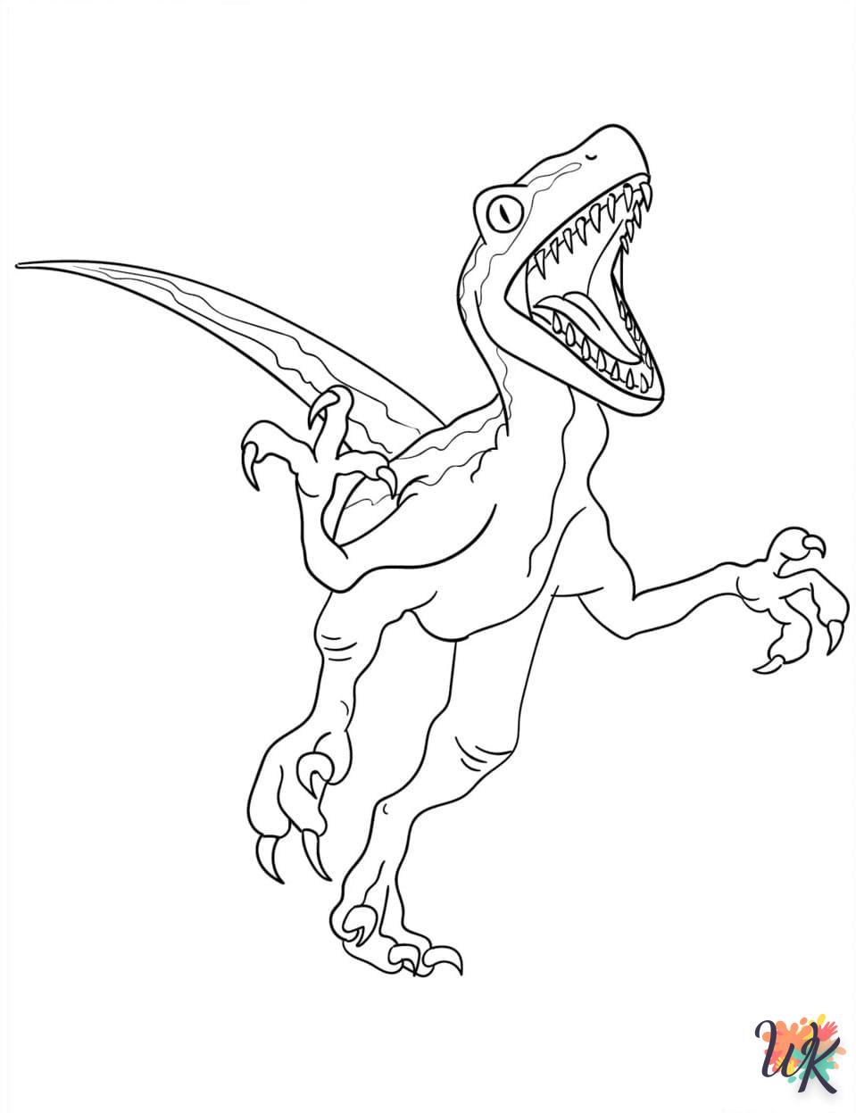 Dibujos para Colorear Velociraptor 67