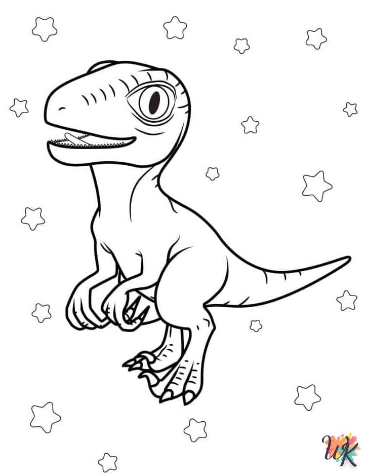 Dibujos para Colorear Velociraptor 69