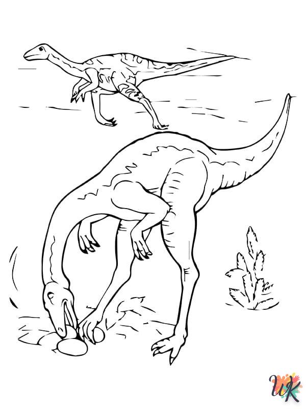 Dibujos para Colorear Velociraptor 70