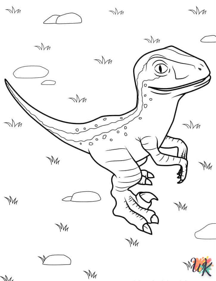 Dibujos para Colorear Velociraptor 73