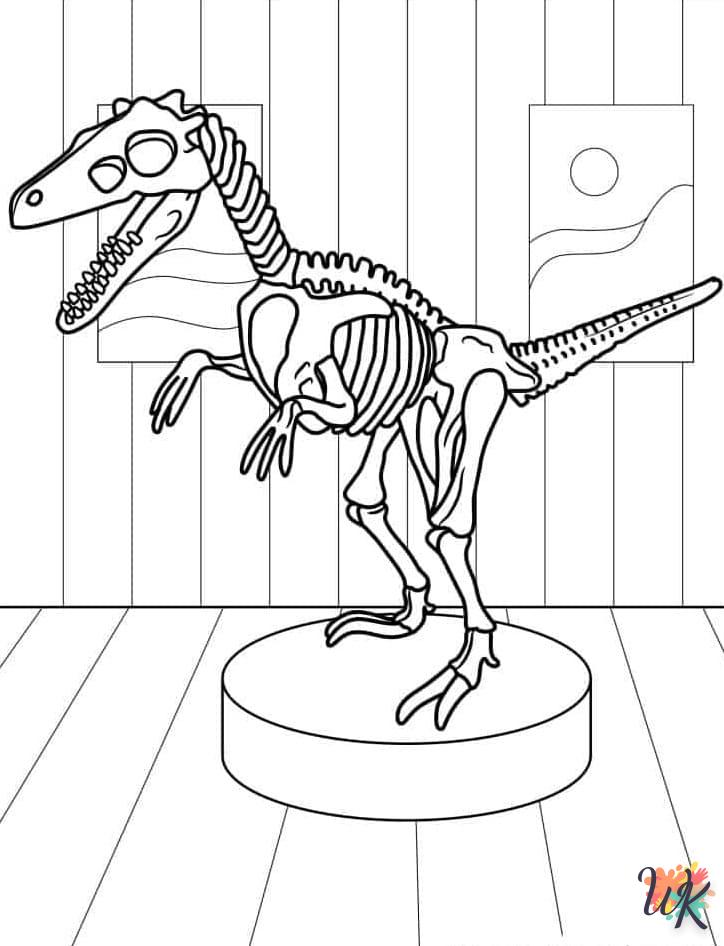 Dibujos para Colorear Velociraptor 80