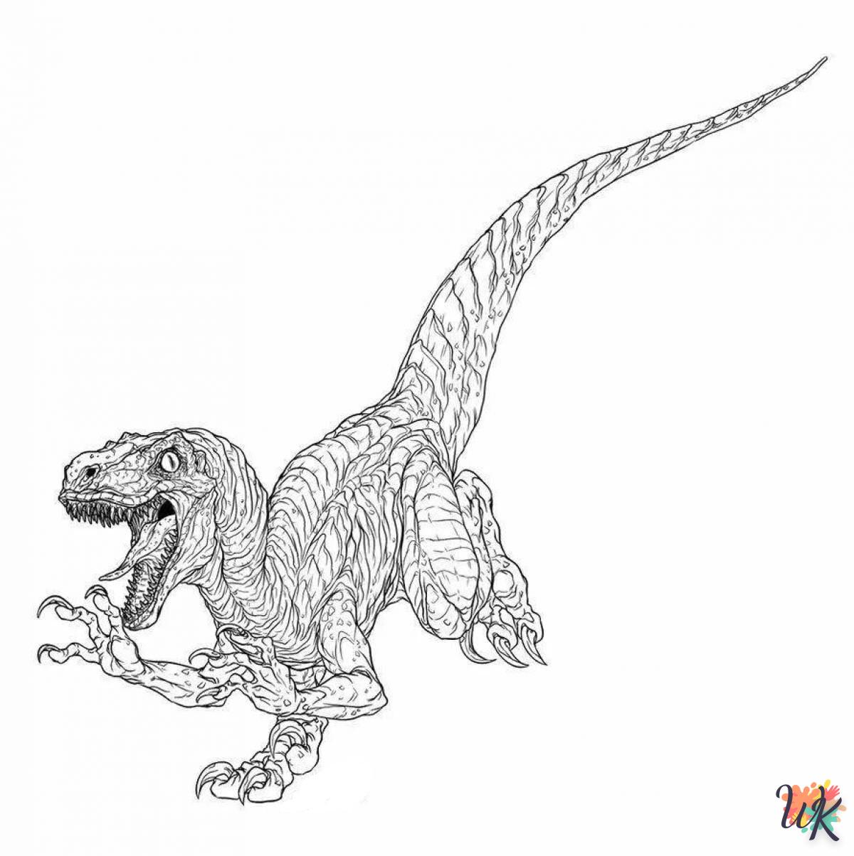 Dibujos para Colorear Velociraptor 83
