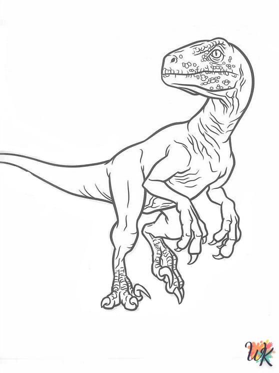 Dibujos para Colorear Velociraptor 84