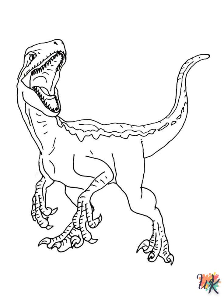 Dibujos para Colorear Velociraptor 86
