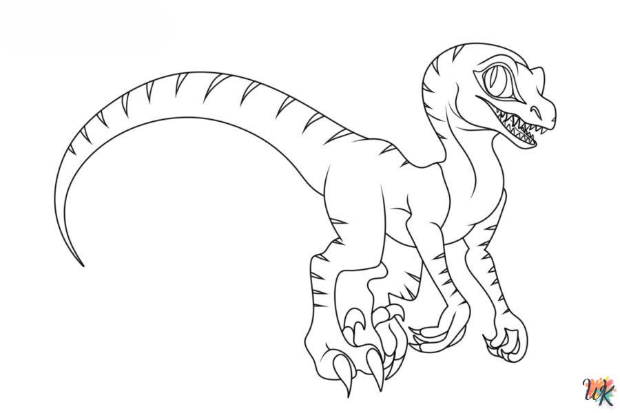 Dibujos para Colorear Velociraptor 87