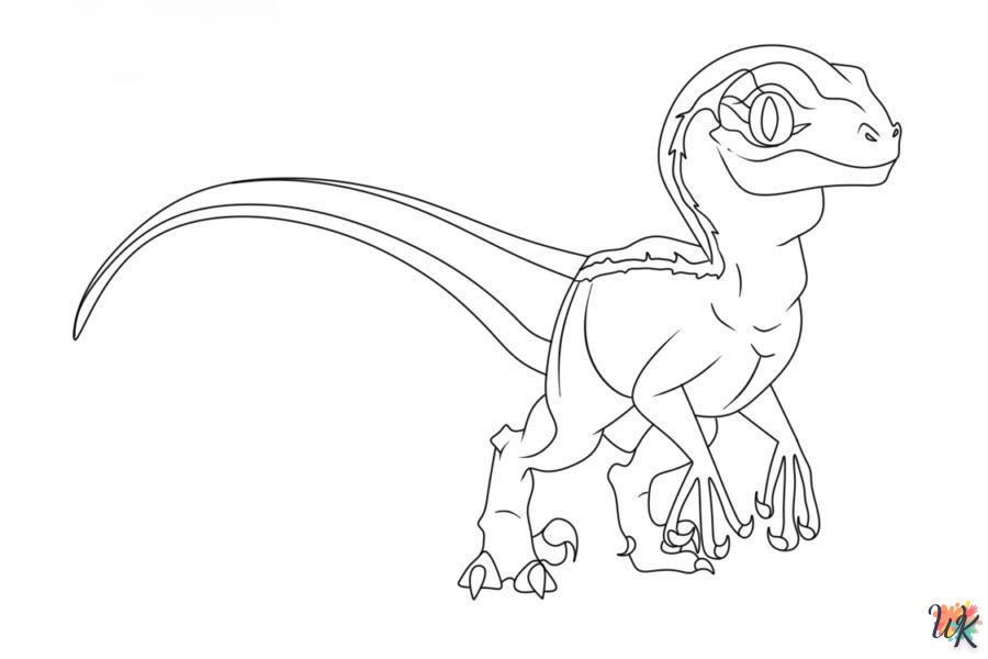 Dibujos para Colorear Velociraptor 89