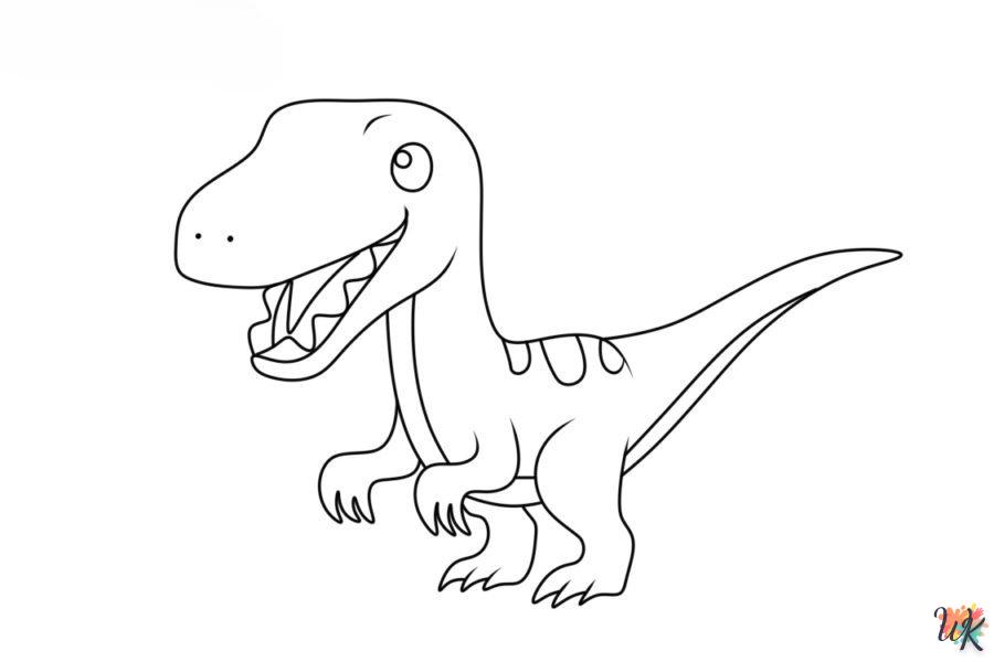 Dibujos para Colorear Velociraptor 95