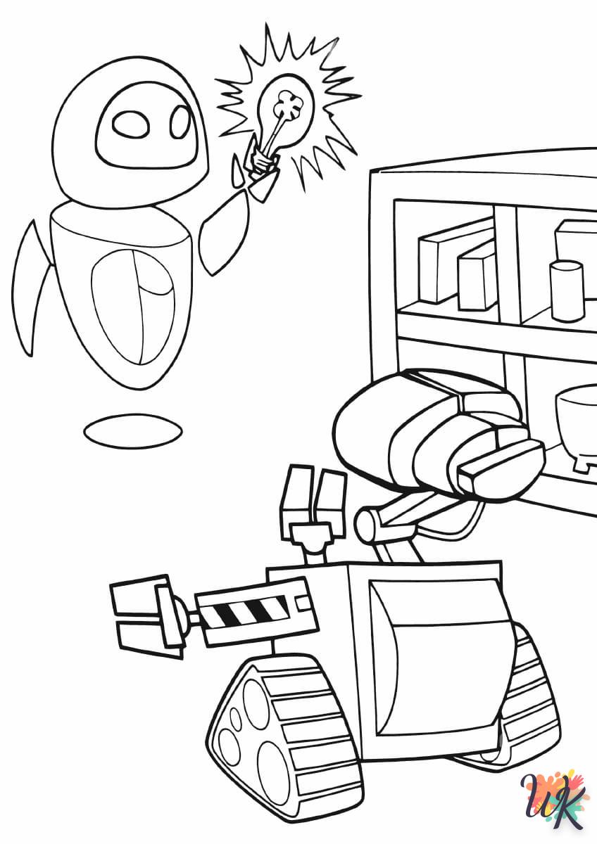 Dibujos para WALL E Colorear 16
