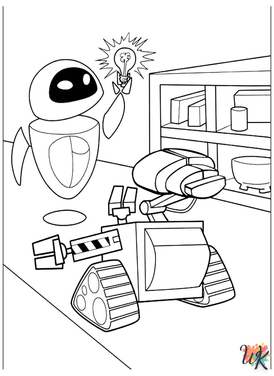 Dibujos para WALL E Colorear 2