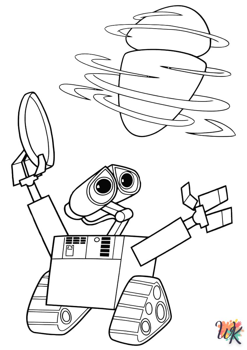 Dibujos para WALL E Colorear 21
