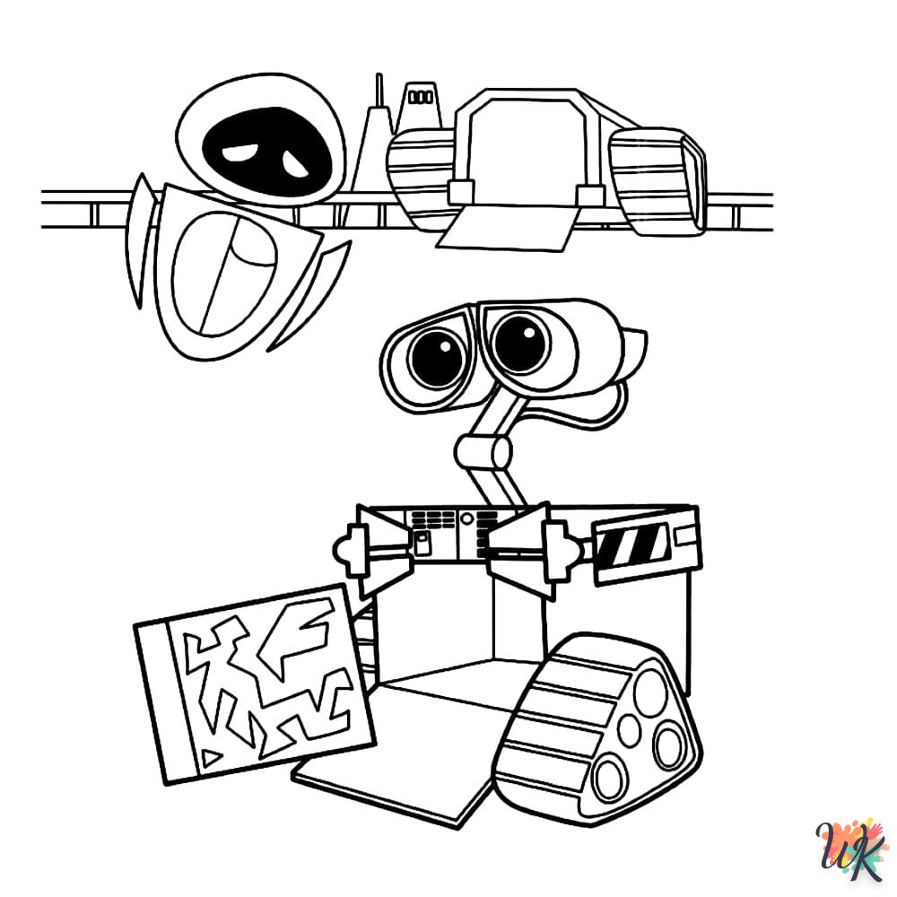 Dibujos para WALL E Colorear 24
