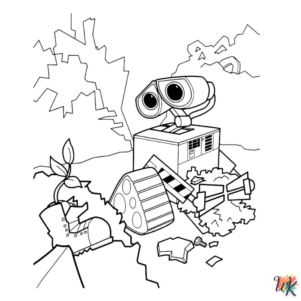 Dibujos para WALL E Colorear 25