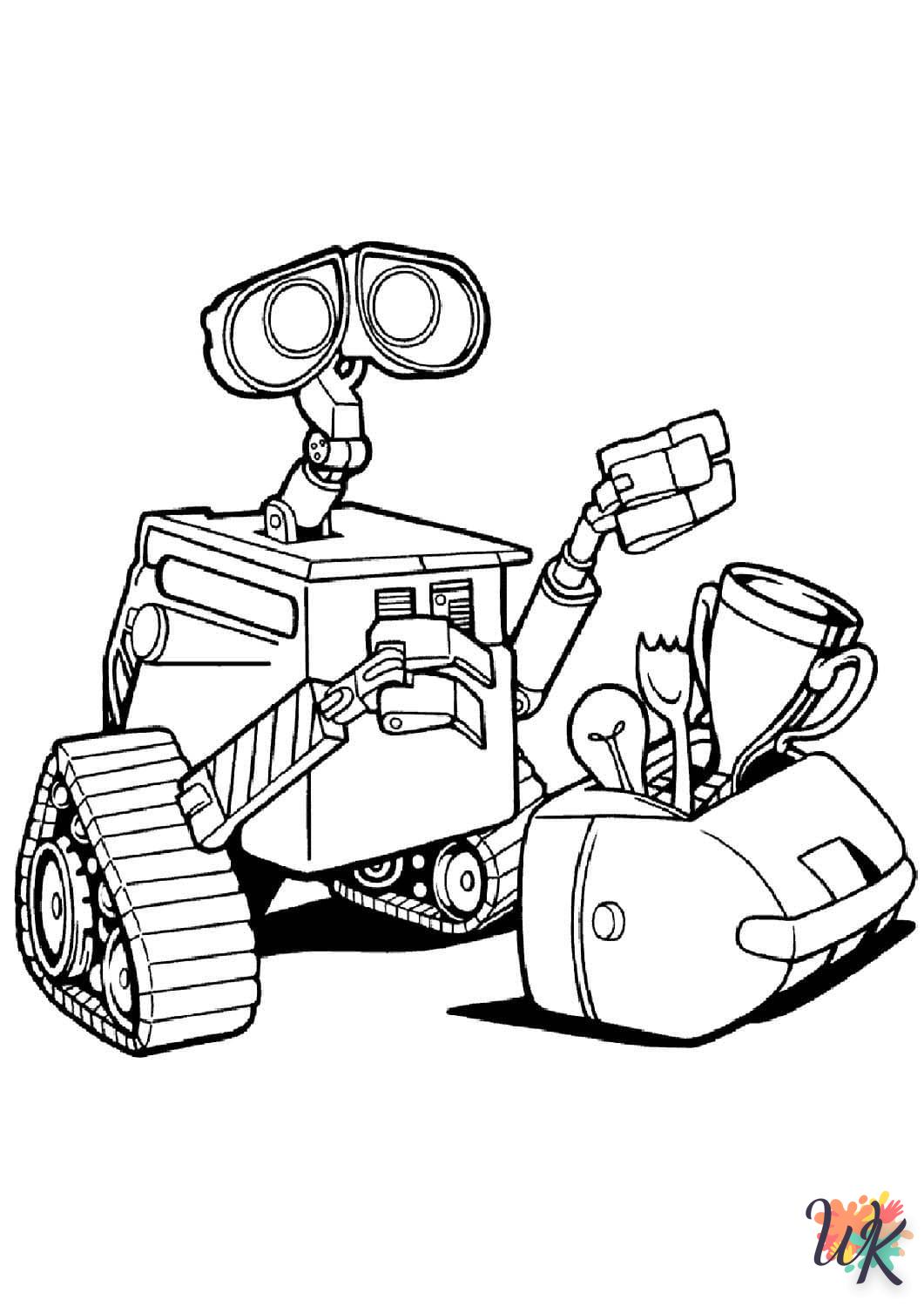 Dibujos para WALL E Colorear 3