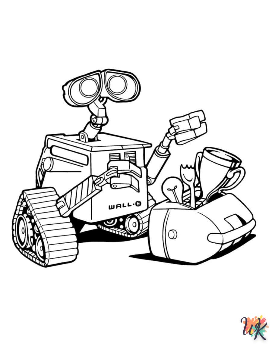 Dibujos para WALL E Colorear 32