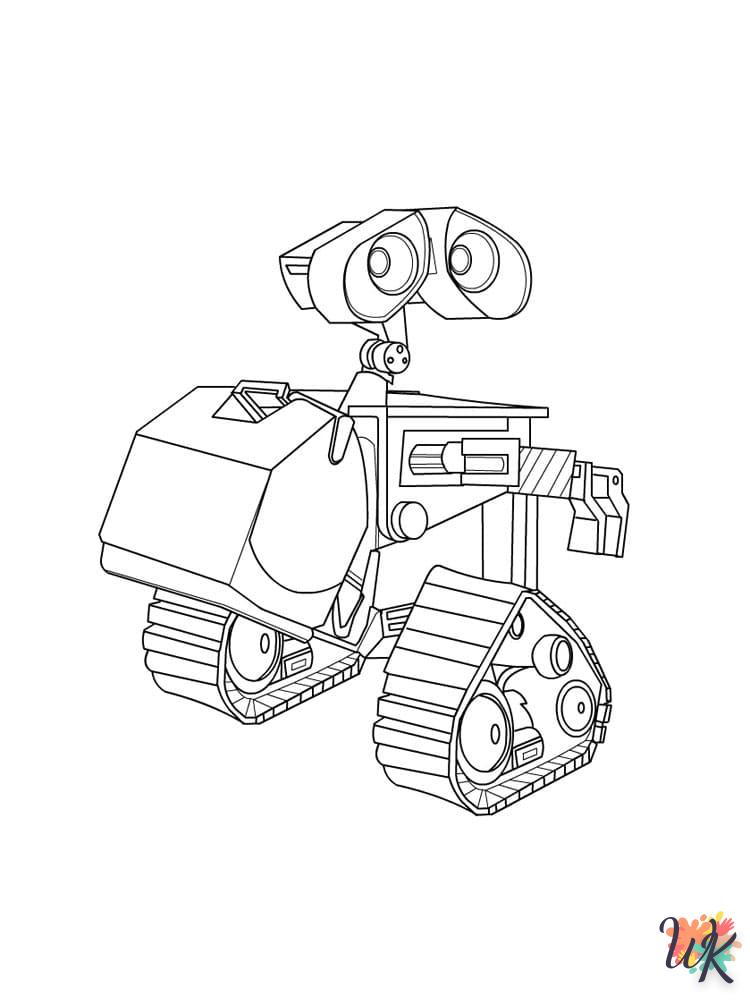 Dibujos para WALL E Colorear 6