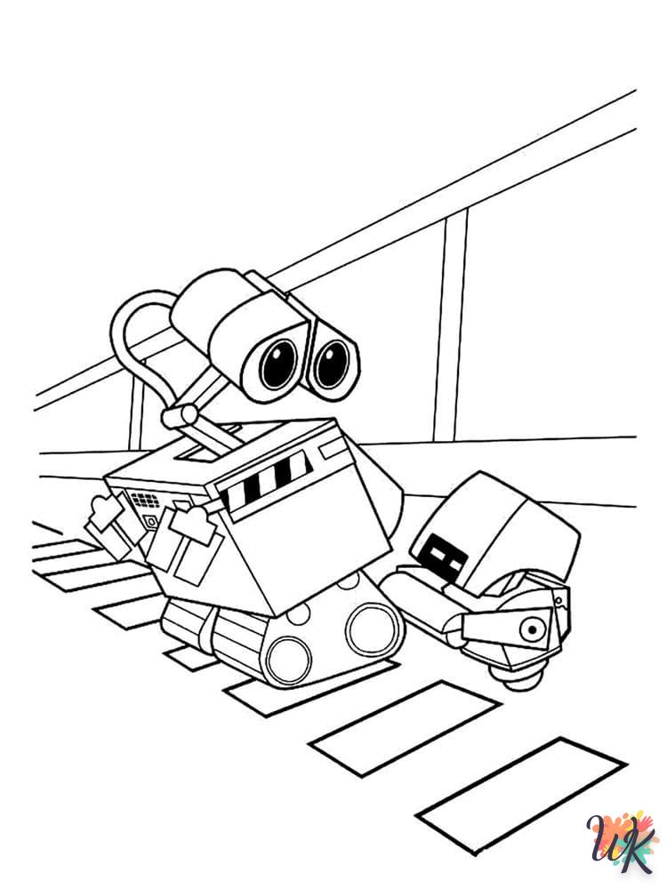 Dibujos para WALL E Colorear 8