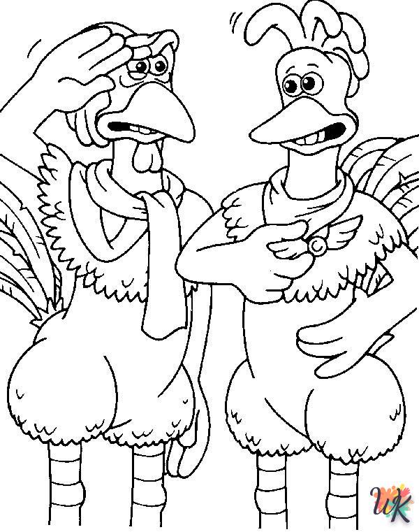 Dibujos paraColorear Chicken Run 26