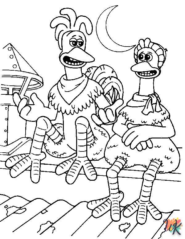 Dibujos paraColorear Chicken Run 27