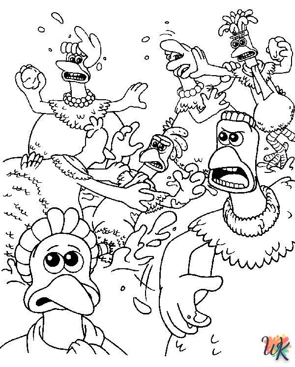 Dibujos paraColorear Chicken Run 28