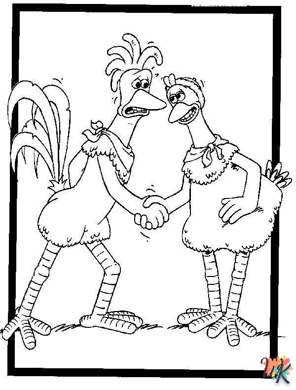 Dibujos paraColorear Chicken Run 34