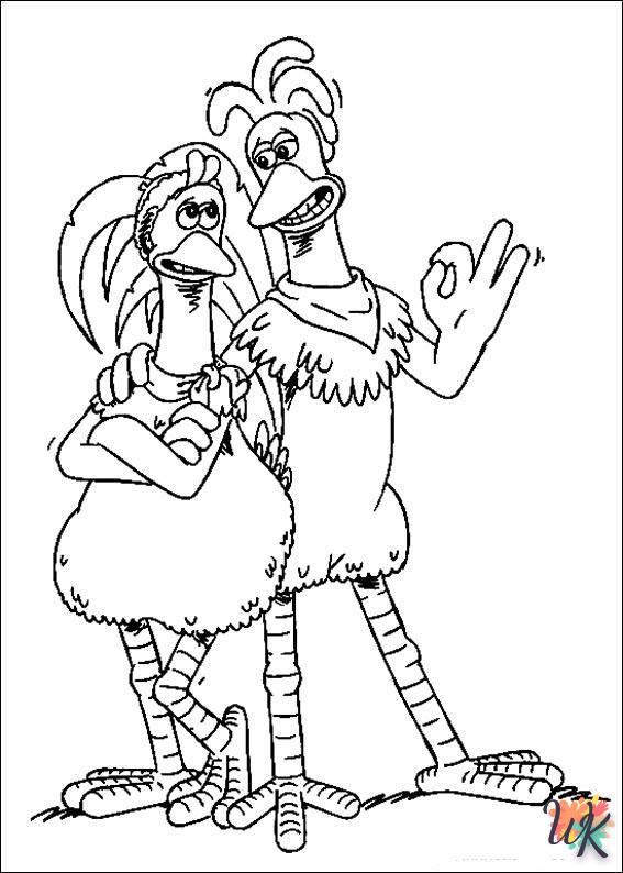 Dibujos paraColorear Chicken Run 44