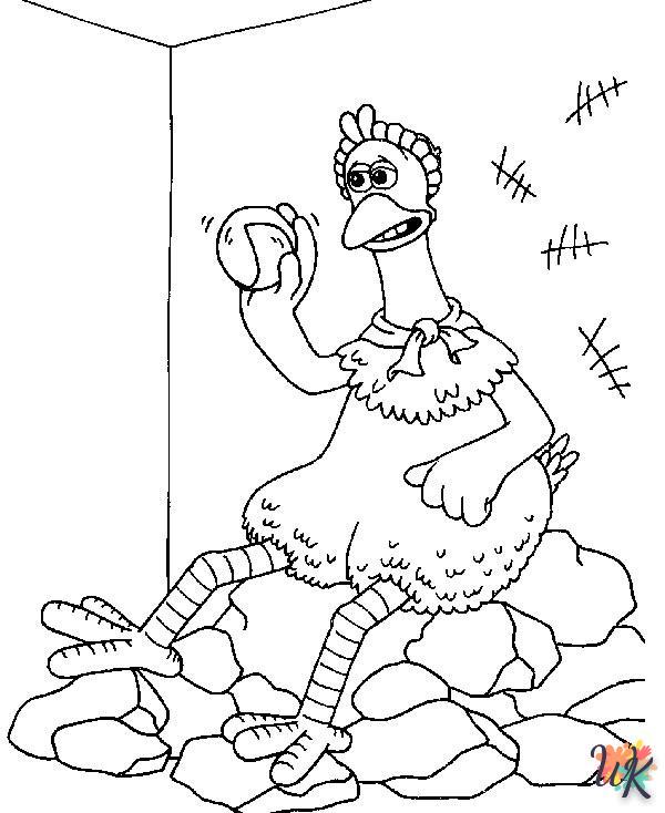 Dibujos paraColorear Chicken Run 6
