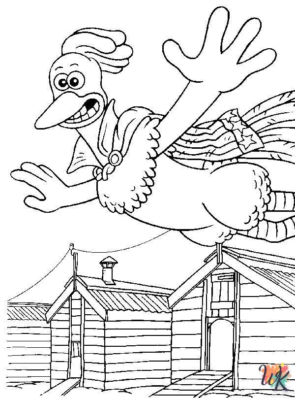 Dibujos paraColorear Chicken Run 8