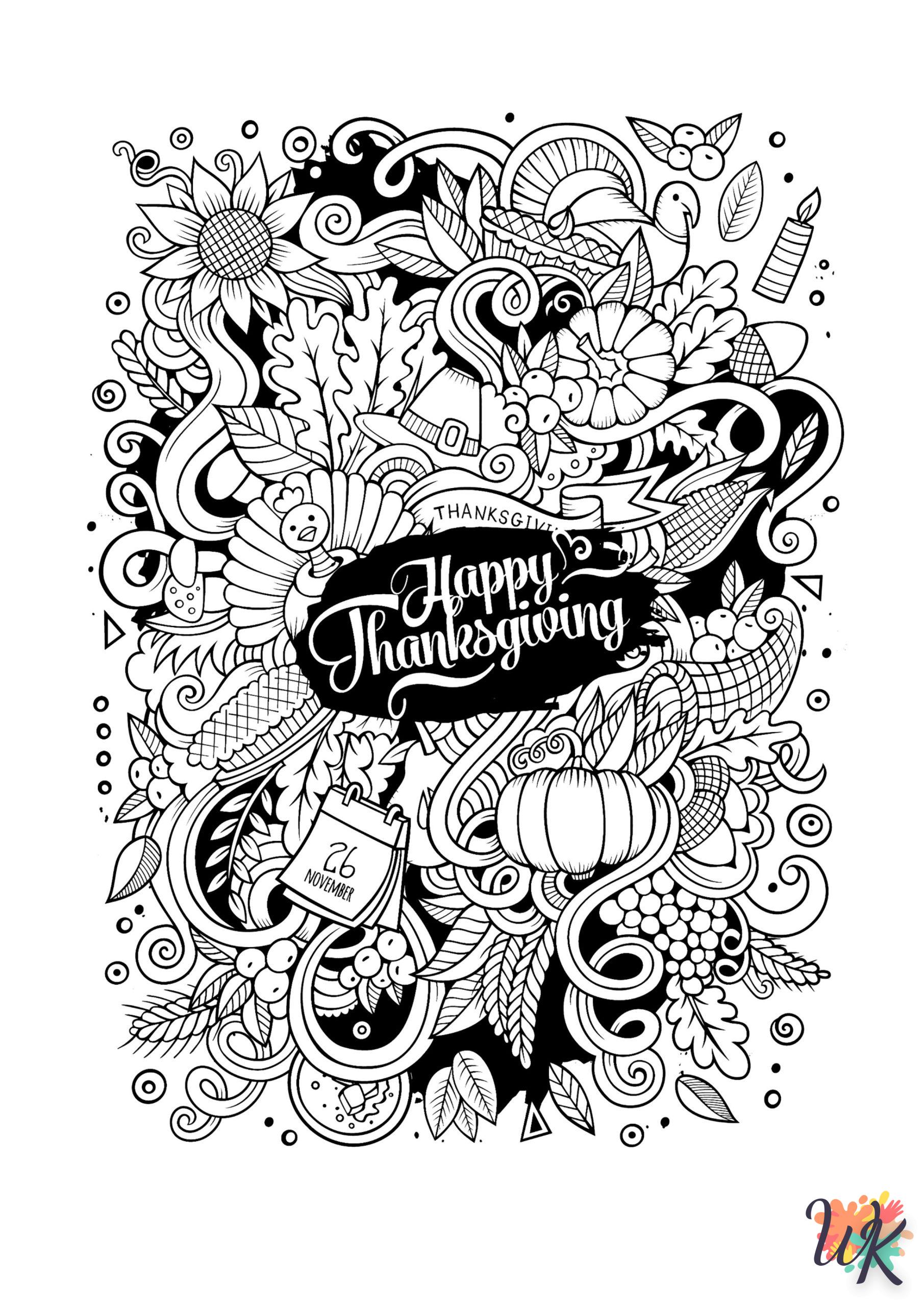 Dibujos para Colorear Accion de Gracias 31 scaled