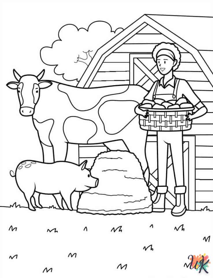 Dibujos para Colorear Animal de granja 10