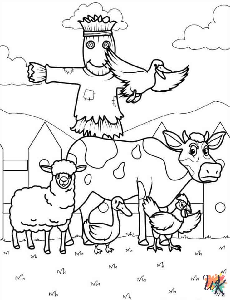 Dibujos para Colorear Animal de granja 12
