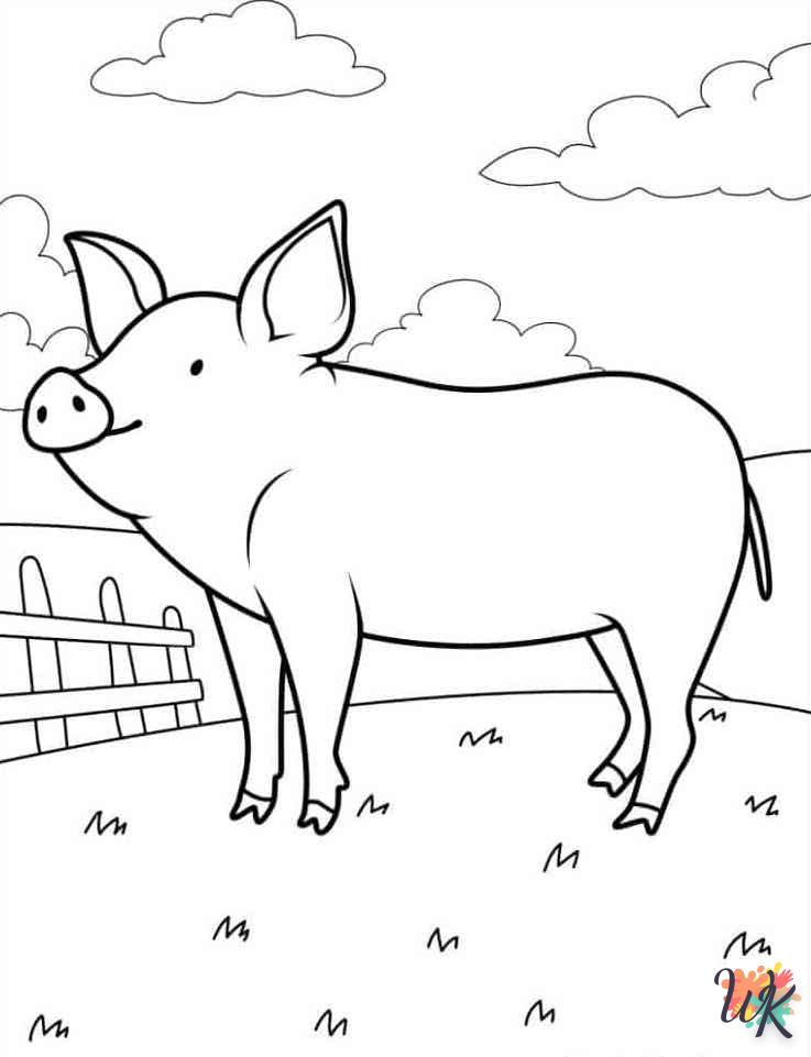 Dibujos para Colorear Animal de granja 18