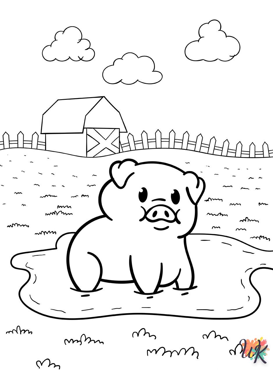 Dibujos para Colorear Animal de granja 22