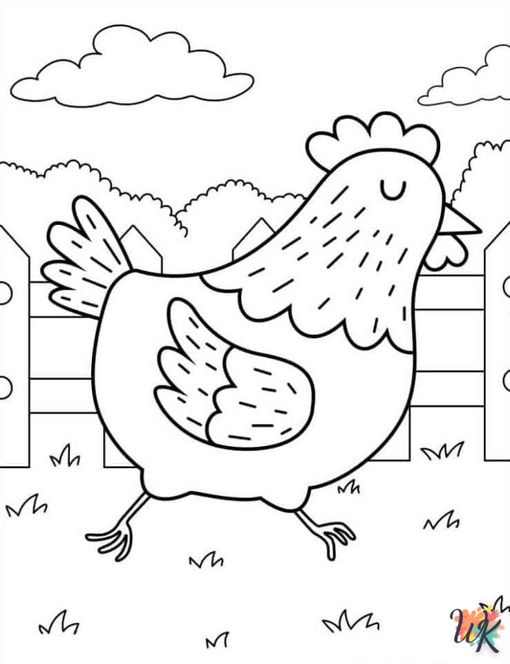 Dibujos para Colorear Animal de granja 4