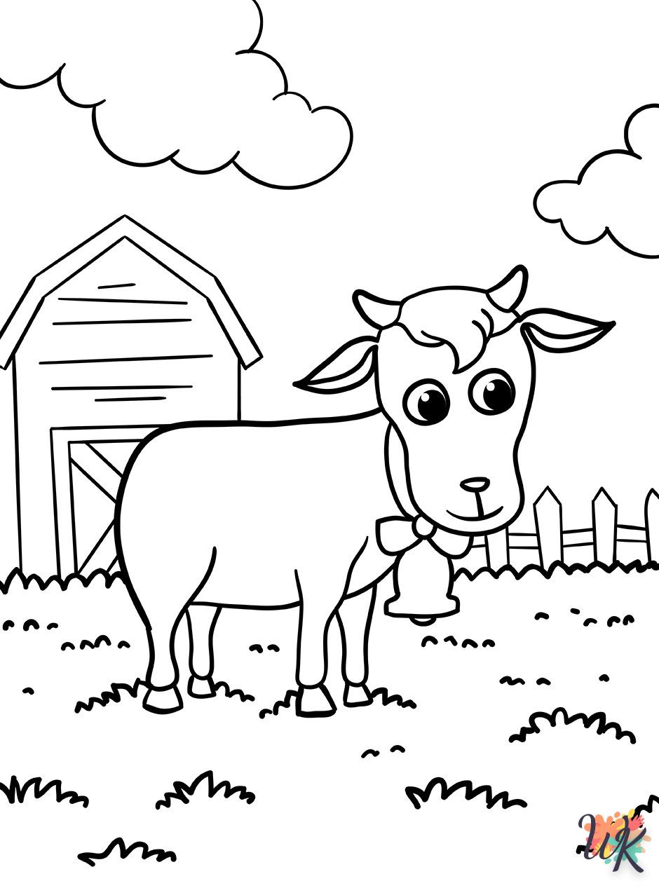 Dibujos para Colorear Animal de granja 5