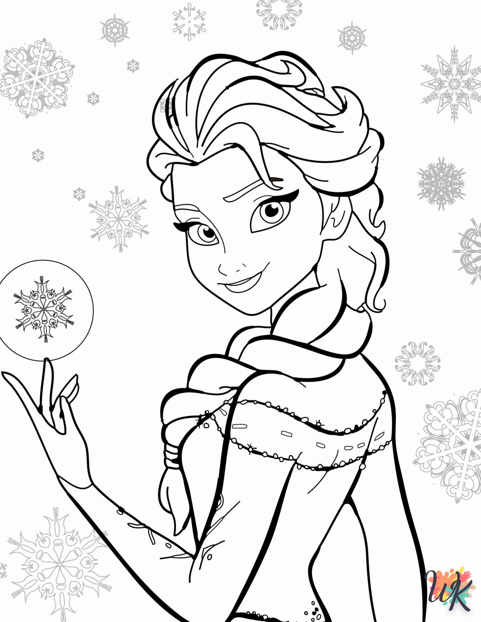 Dibujos para Colorear Frozen Navideno 2